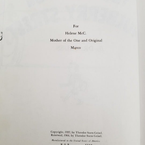 Dr. Seuss And To Think That I Saw It On Mulberry Street BOOK CLUB EDITION - Picture 4 of 5